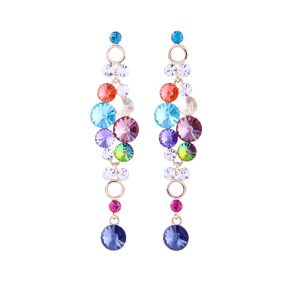 Luxury colorful high-end exquisite earrings