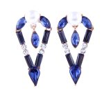 Blue Rhinestones