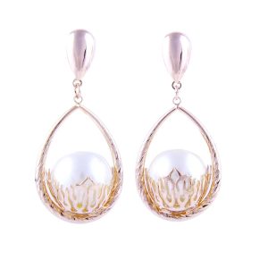 Large Bead Simple Drop Earrings