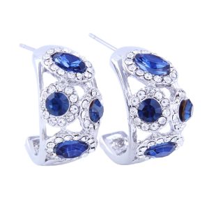Hollow Half-Circle Vintage Statement Earrings