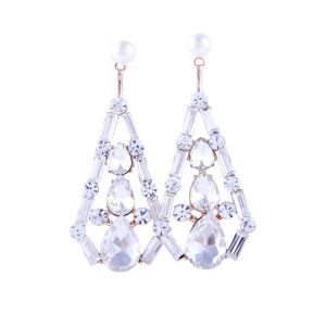 Exquisite Modern Long Sparkling Dangle Earrings