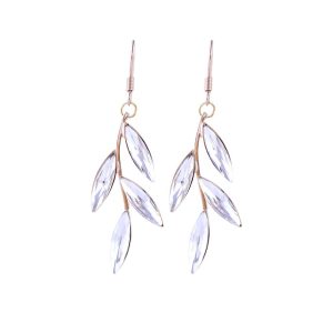 Leaf-shaped High-gloss Women's Earrings