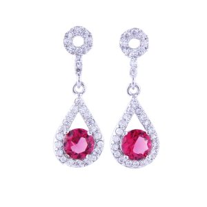 Delicate Pave-Set Earrings
