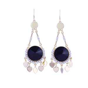 Golden Exotic-Style Earrings