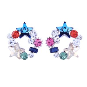 Star Sparkling High-end Exquisite Ear Clip Earrings