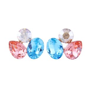 Colorful Sparkling Simple Exquisite Stud Earrings