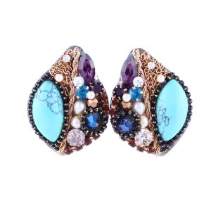 Turquoise Handcrafted Fashion Stud Earrings