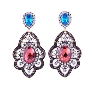 Ornate VintageStyle Hollowed-out women's earrings