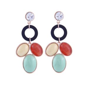 Oval Hollowed-out earrings for women
