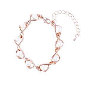 Elegant Inlaid Bead Bracelet