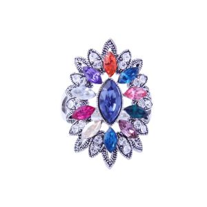 High-End Silver-Colored Ring
