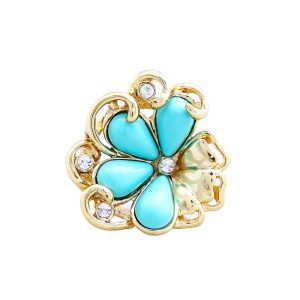Green Carved Vintage Ring
