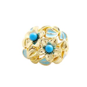Turquoise Carved Ring