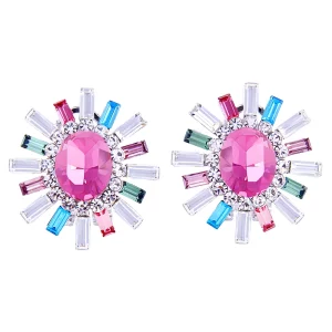 Oval Elegant Sparkling Rhinestone High-end Earrings