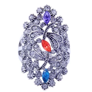 Vintage Elongated Hollow Ring