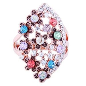 Sparkling Flower Ring