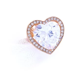 Heart-Shaped Moissanite Ring
