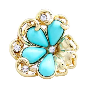 Green Carved Vintage Ring